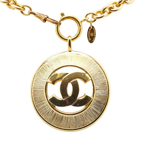 CHANEL Gold Logo Necklace - Picture 2 of 9